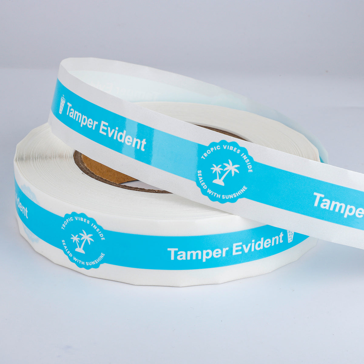 Watch-Style Tamper-Evident Vinyl Labels – Precision-Cut One-Time Security Seals for Packaging, 1” x 9”, 250 per Roll