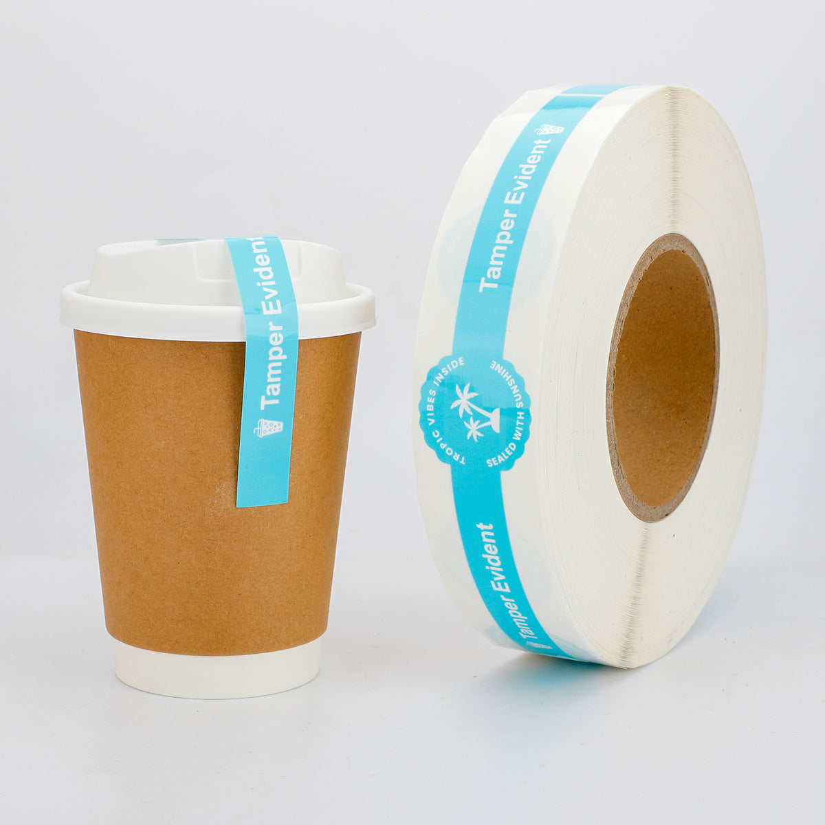 Watch-Style Tamper-Evident Vinyl Labels – Precision-Cut One-Time Security Seals for Packaging, 1.35” x 8.75”, 500 per Roll