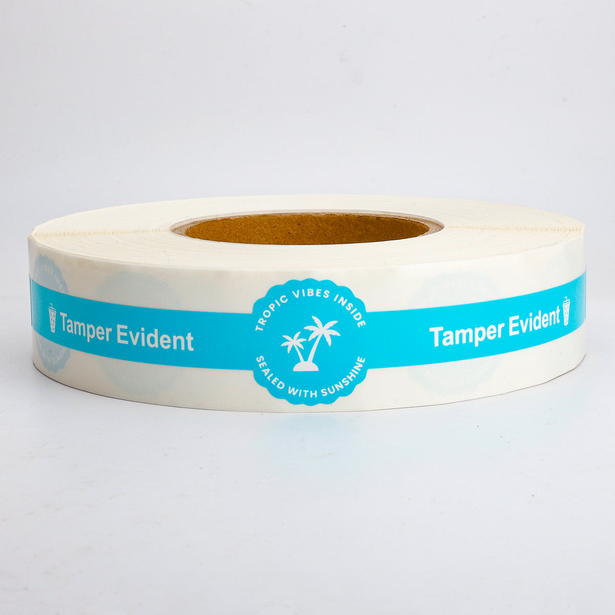 Watch-Style Tamper-Evident Vinyl Labels – Precision-Cut One-Time Security Seals for Packaging, 1.35” x 8.75”, 500 per Roll
