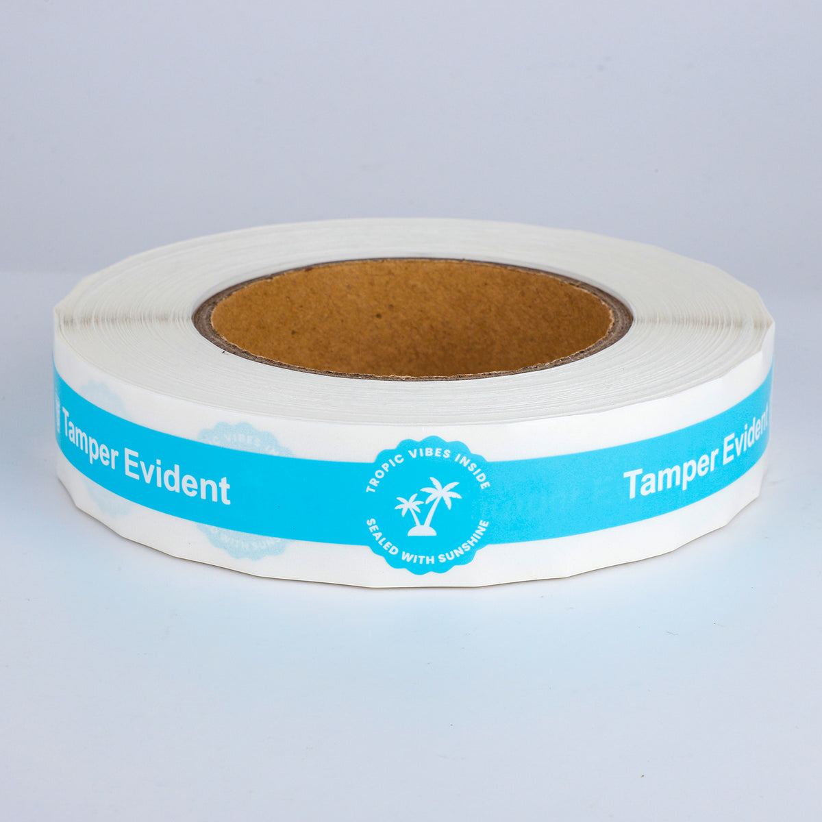 Watch-Style Tamper-Evident Vinyl Labels – Precision-Cut One-Time Security Seals for Packaging, 1” x 9”, 250 per Roll