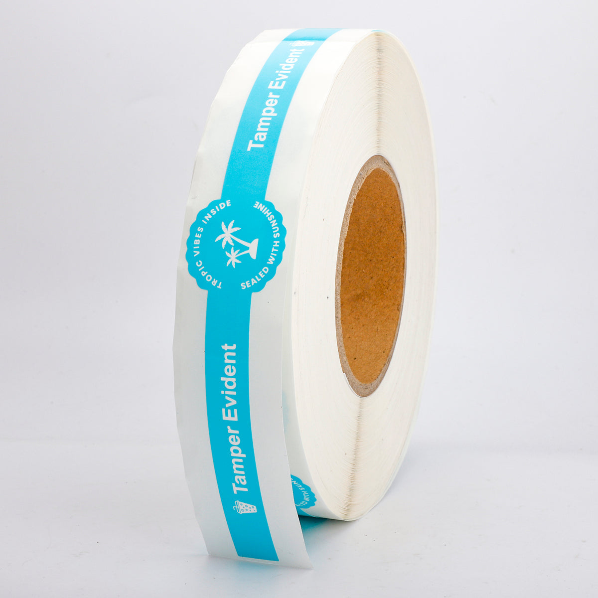 Watch-Style Tamper-Evident Vinyl Labels – Precision-Cut One-Time Security Seals for Packaging, 1.35” x 8.75”, 500 per Roll